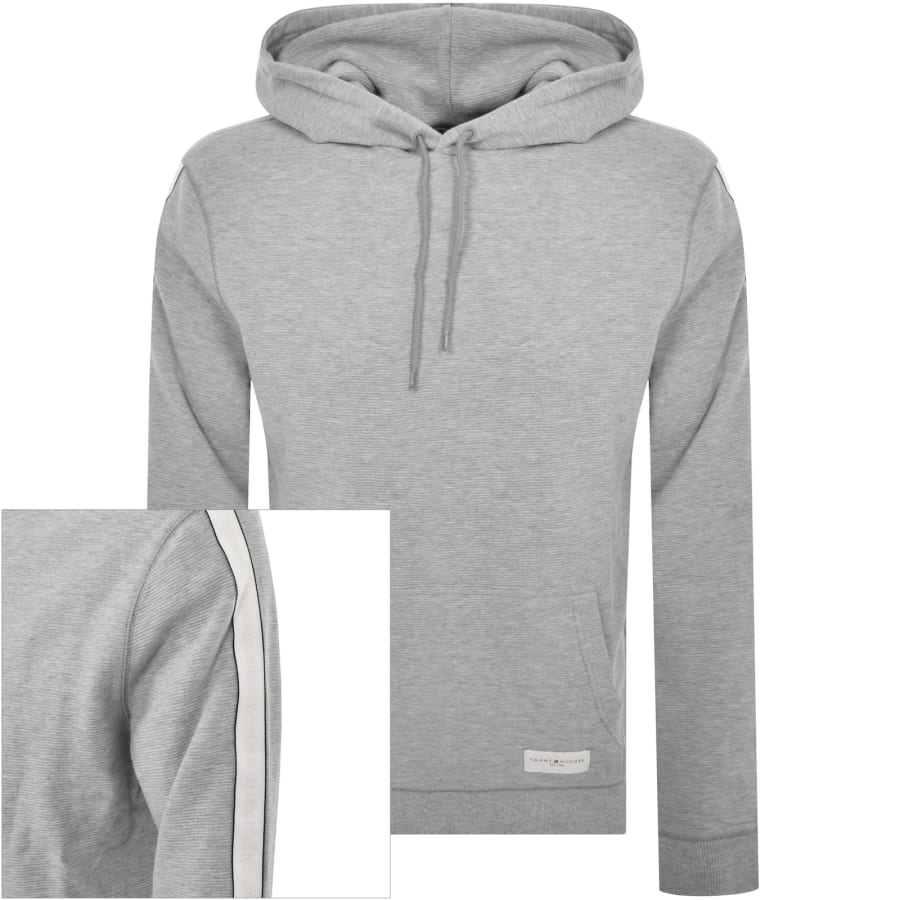 Tommy Hilfiger Lounge Taped Hoodie Grey Mainline Menswear Canada